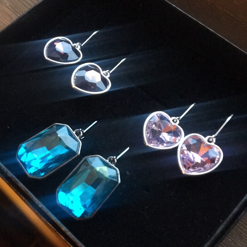 Joan rivers teardrop earrings *NEW* set of 3